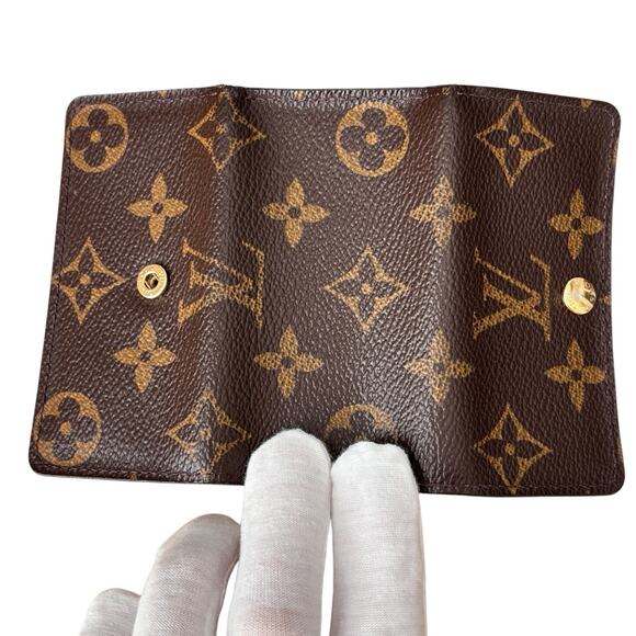 Authentic LOUIS VUITTON Monogram 4 Key Case Snap Brown RA2140 - Picture 3 of 16